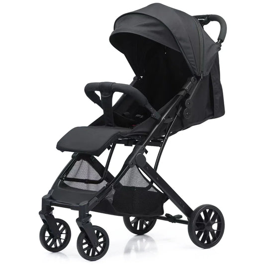 HKM-172883 Compact Folding Iron Frame Stroller for Infants - Lightweight Baby Pram Buggy Carriage