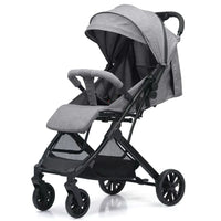 HKM-172883 Compact Folding Iron Frame Stroller for Infants - Lightweight Baby Pram Buggy Carriage