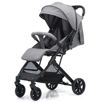 HKM-172883 Compact Folding Iron Frame Stroller for Infants - Lightweight Baby Pram Buggy Carriage