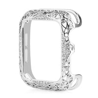 HKM-172883 Diamond-Studded Retro Hollow Metal Shell for Apple Watch 5 – Compatible with 38/40MM and 42/44MM Sizes