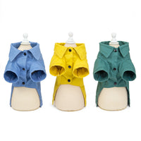 HKM-1730365 Casual Cotton Clothes for Small Pets - Available in Blue, Yellow, Green