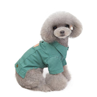 HKM-1730365 Casual Cotton Clothes for Small Pets - Available in Blue, Yellow, Green