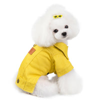 HKM-1730365 Casual Cotton Clothes for Small Pets - Available in Blue, Yellow, Green