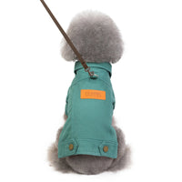 HKM-1730365 Casual Cotton Clothes for Small Pets - Available in Blue, Yellow, Green