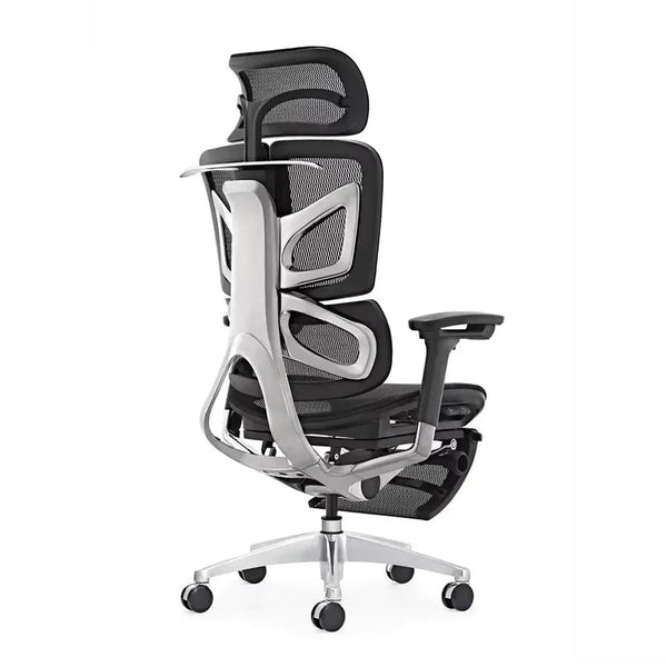 HKM-173139 Ergonomic Adjustable Executive Recliner Office Chair with Swivel and Mesh Design