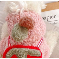 HKM-1732541 Strawberry Pattern Cotton-Padded Dog Coat for All Breeds