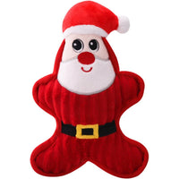HKM-1732797 Christmas Themed Plush Doll Dog Toy - Santa Claus, Penguin, Snowman, Sounding, Bite Resistant, 22cm