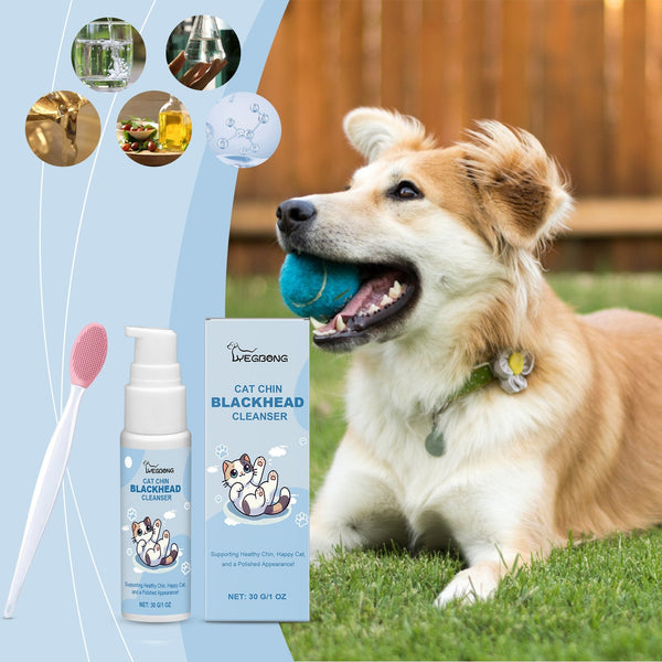 HKM-1733821 Pet Oral Cleaning Care Suite with Gentle Decontamination Solution and Brush for Dogs and Cats