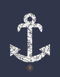 HKM-173395 Anchor Pattern Polyester Tapestry - European Style Home Decor