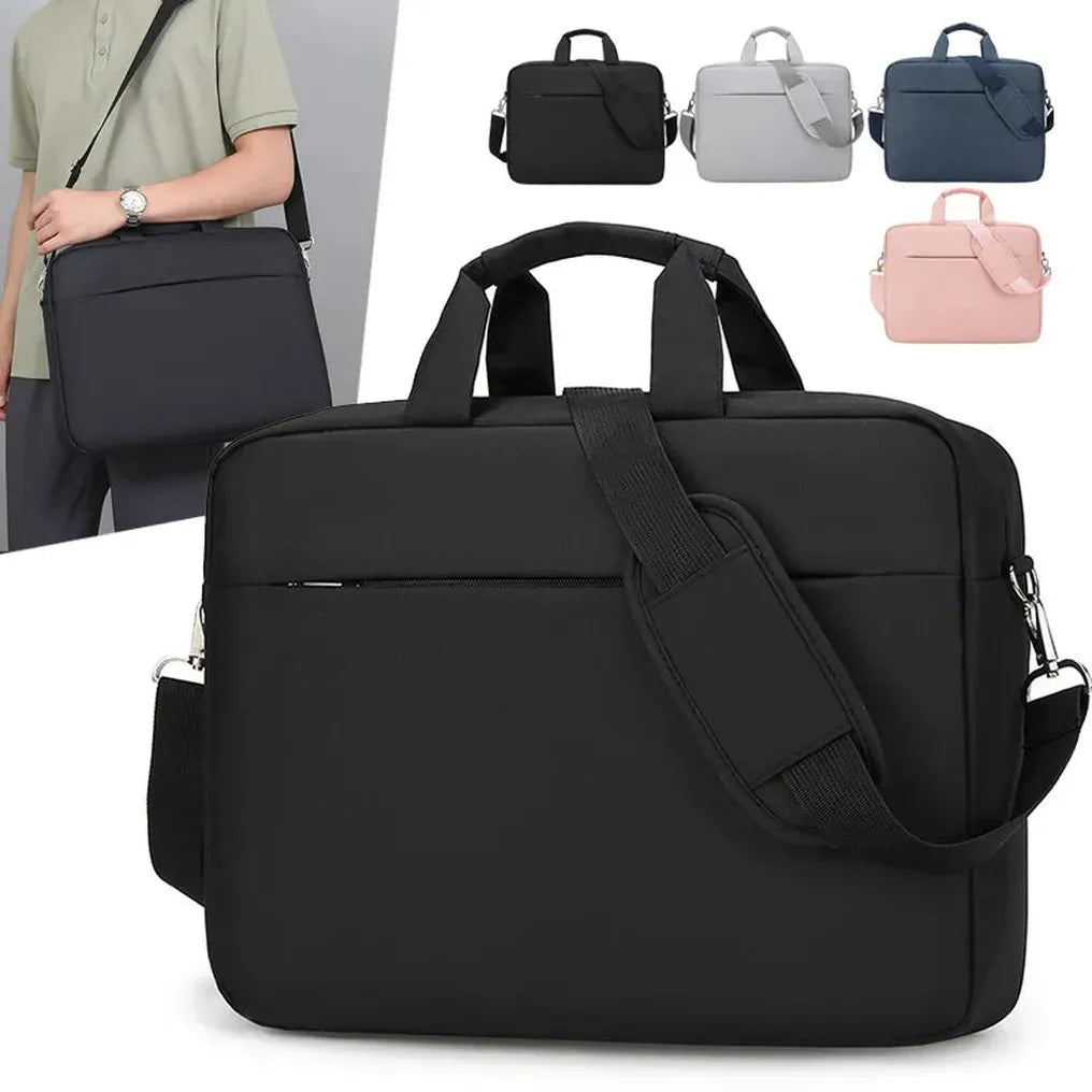 HKM-173395 Large Capacity Men's Laptop Briefcase for Business Travel - Versatile Shoulder Messenger Bag