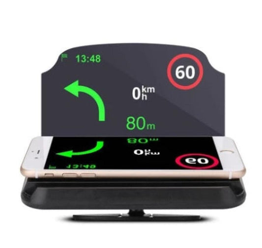 HKM-173395 Smartphone Head-Up Display Navigation Bracket with Adjustable Angle and Strong Suction Cup