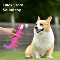 HKM-1734589 Squeaky Latex Lizard Dog Toy for Interactive Play and Training - Ideal for Small and Medium Dogs