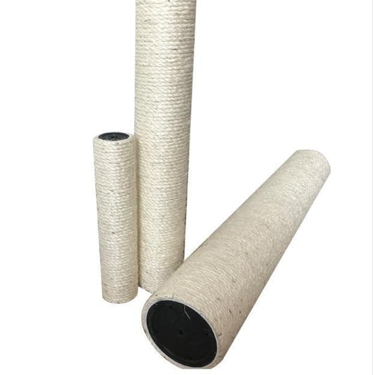 HKM-1735229 Natural Sisal Rope for Cat Scratching Posts - 6mm Diameter, 10FT/16FT/66FT Options for Easy Replacement