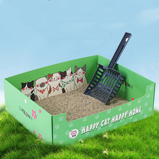 HKM-173523 Portable Folding Semi-Open Disposable Cat Litter Box - Various Sizes Available