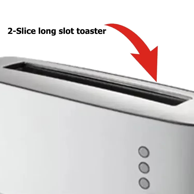 Multislice Control Toaster HKM-173587 1000W Slim Two Slice Toaster with 6 Setting Shade Control ...