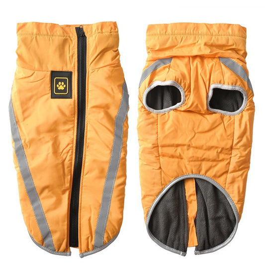HKM-1736125 Reflective Dog Jacket for Large Breeds - Durable Polyester Material
