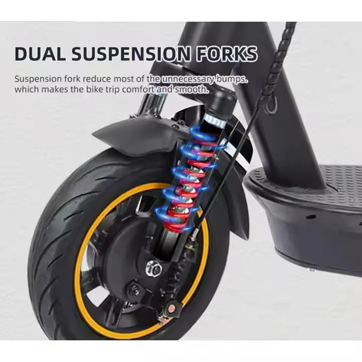 HKM-173715 500W Electric Foldable Scooter - 36V 15Ah, 35-40km Range, Waterproof, Bluetooth Control, Lightweight