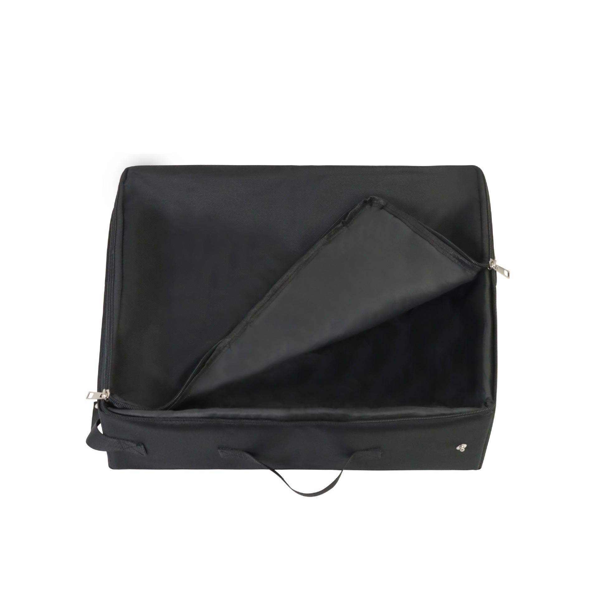 HKM-1737405 Foldable Cat Litter Box - Portable 600D Oxford Cloth Design in Black, 40x30x15cm Open Size