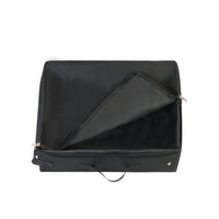 HKM-1737405 Foldable Cat Litter Box - Portable 600D Oxford Cloth Design in Black, 40x30x15cm Open Size