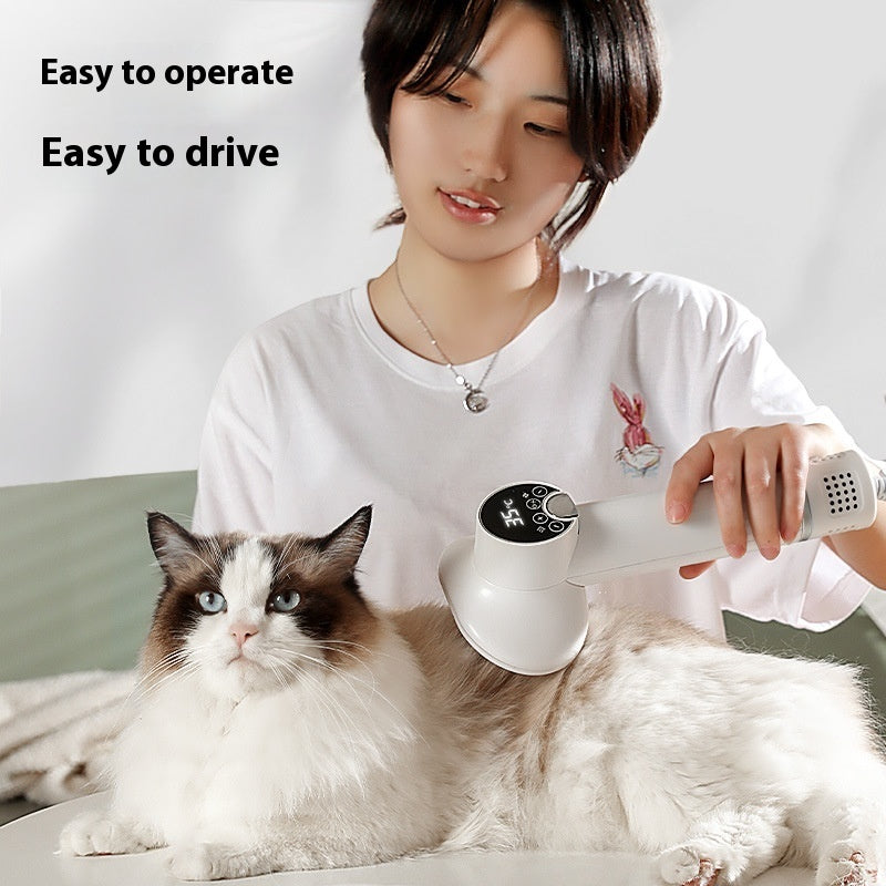 HKM-1737533 Two-in-One Pet Blow-Drying Comb with LED Display for Dogs and Cats