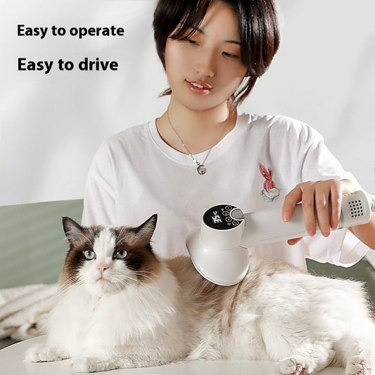 HKM-1737533 Two-in-One Pet Blow-Drying Comb with LED Display for Dogs and Cats