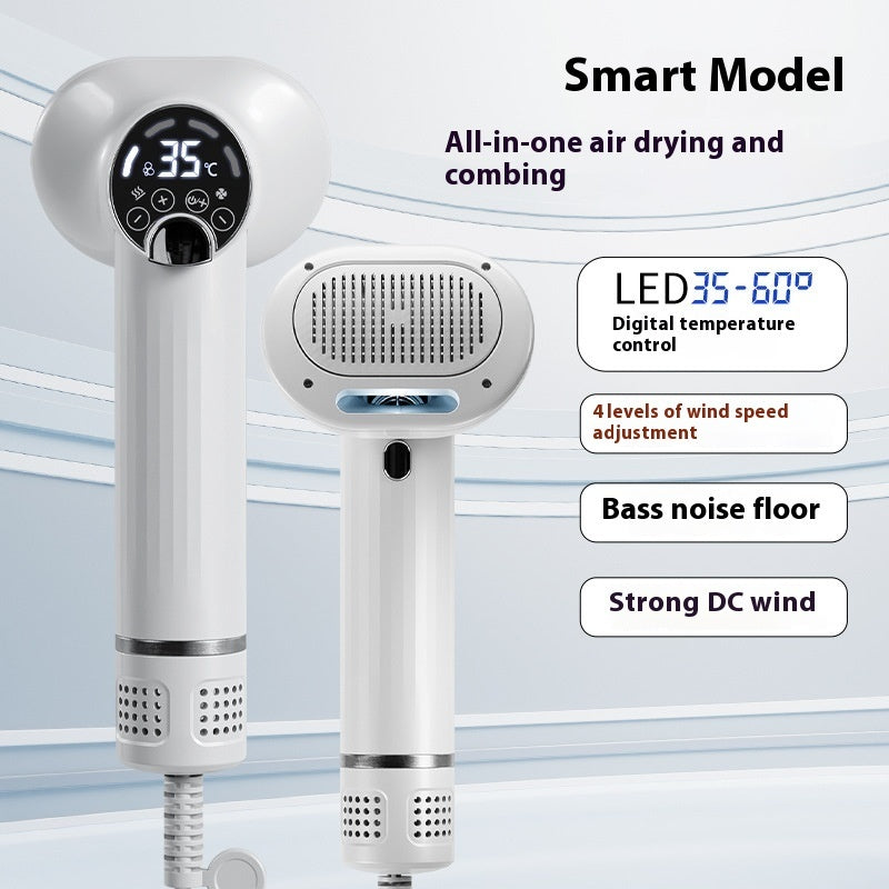 HKM-1737533 Two-in-One Pet Blow-Drying Comb with LED Display for Dogs and Cats