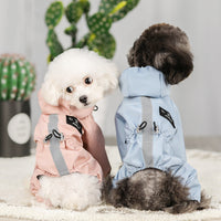 HKM-1738301 Waterproof Breathable Reflective Dog Raincoat with Sweat-Absorbent Lining