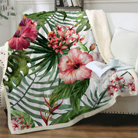 HKM-173907 Reversible Microfiber Double-Sided Flannel Blanket - Available in Two Sizes