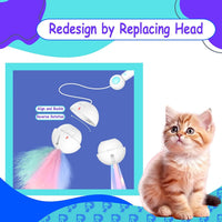 HKM-1739197 Adjustable Cat Wand Toy with Extendable Length from 8 to 17 Inches for Versatile Play