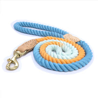 HKM-1741501 Multicolor Cotton Pet Leash with Double Hooks - 180cm Length