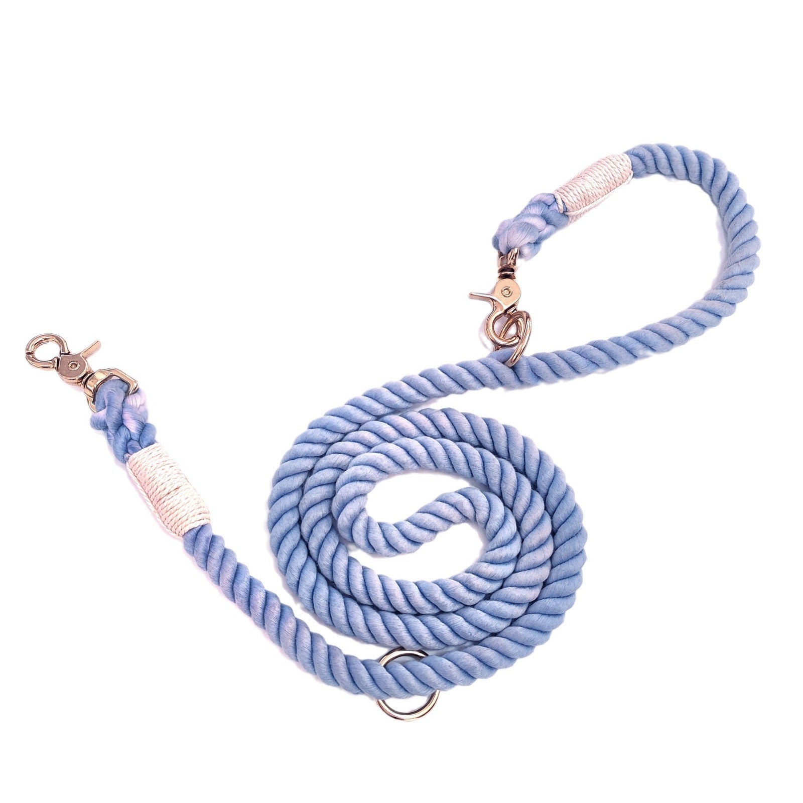 HKM-1741501 Multicolor Cotton Pet Leash with Double Hooks - 180cm Length