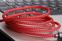 HKM-174227 Zinc Alloy Data Cable for Apple & Android – Fast Charging, 2.4A Output, Various Lengths, Multiple Colors