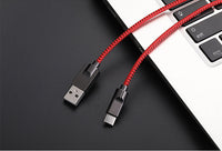 HKM-174227 Zinc Alloy Data Cable for Apple & Android – Fast Charging, 2.4A Output, Various Lengths, Multiple Colors