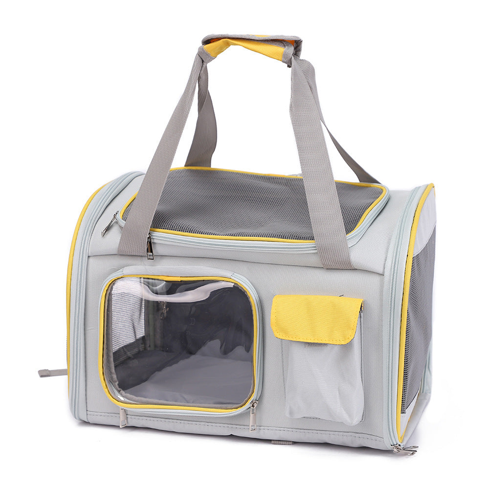 HKM-1743933 Foldable Dual-Purpose Pet Backpack in Various Colors - Soft Oxford Cloth Design