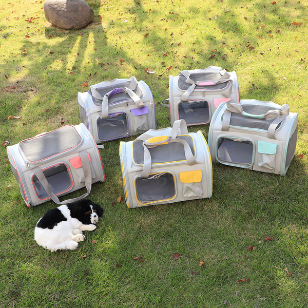 HKM-1743933 Foldable Dual-Purpose Pet Backpack in Various Colors - Soft Oxford Cloth Design