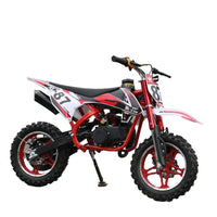 HKM-174419 50cc Mini Moto Cross Dirt Bike for Kids, 40-60km/h Speed, Chain Drive, 10-Inch Wheels