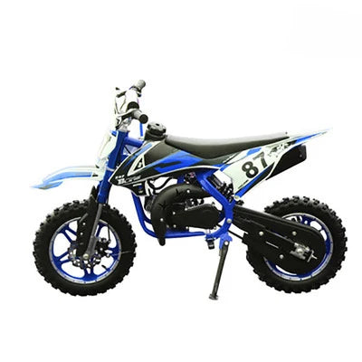 HKM-174419 50cc Mini Moto Cross Dirt Bike for Kids, 40-60km/h Speed, Chain Drive, 10-Inch Wheels
