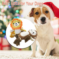 HKM-1744957 Squeaky Plush Dog Toys Set - Soft Stuffing-Free Assortment for Medium to Large Dogs