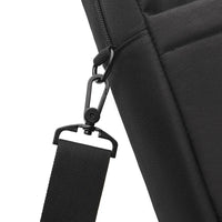 HKM-174547 Large Capacity 16 Inch Nylon Laptop Tote Bag - Portable Black Case for Computers