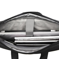 HKM-174547 Large Capacity 16 Inch Nylon Laptop Tote Bag - Portable Black Case for Computers