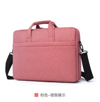 HKM-174547 Large Capacity 16 Inch Nylon Laptop Tote Bag - Portable Black Case for Computers