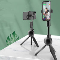 HKM-174547 Mobile Phone Holder for Desktop Live Streaming with Selfie Stick and Bluetooth Remote Control