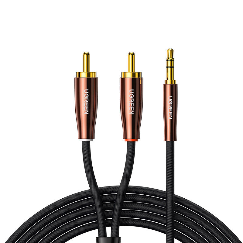 HKM-174675 Audio Cable for Connecting Mobile Phones and Computers to Power Amplifiers - Gold-Plated, Various Lengths Available