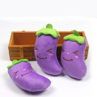 HKM-1747133 Plush Eggplant Sounding Toy for Pets - Soft and Engaging Interactive Plaything