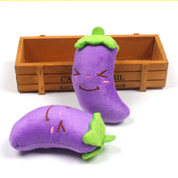 HKM-1747133 Plush Eggplant Sounding Toy for Pets - Soft and Engaging Interactive Plaything