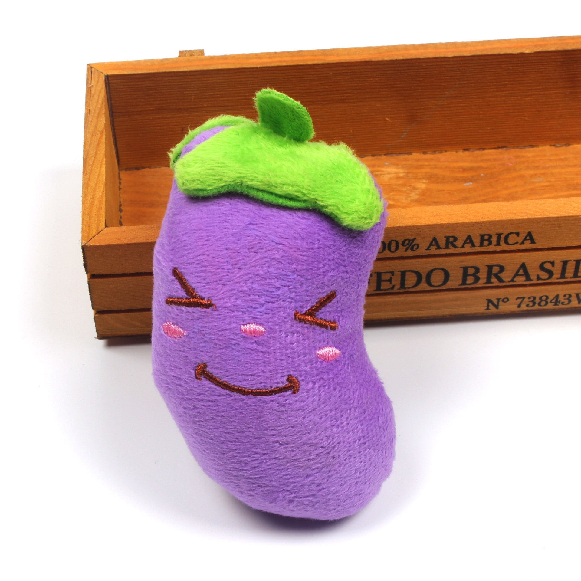 HKM-1747133 Plush Eggplant Sounding Toy for Pets - Soft and Engaging Interactive Plaything