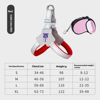 HKM-1747261 Adjustable Dog Leash with Hand Holding Rope Vest - Nylon Material, Available in Black, Red, and Yellow