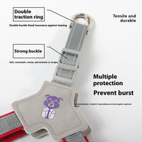 HKM-1747261 Adjustable Dog Leash with Hand Holding Rope Vest - Nylon Material, Available in Black, Red, and Yellow