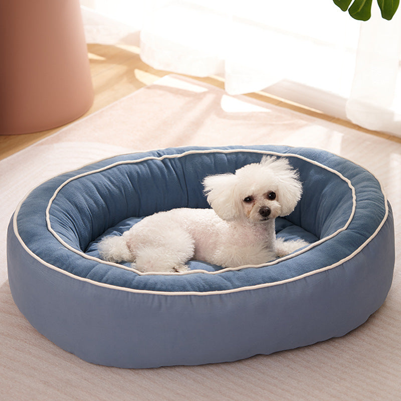 HKM-1747517 Universal Washable Teddy Kennel with Cotton Filling in Chunchen Green - Medium, Large, Extra Large Sizes Available