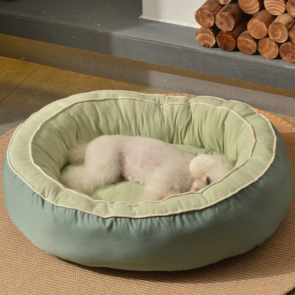 HKM-1747517 Universal Washable Teddy Kennel with Cotton Filling in Chunchen Green - Medium, Large, Extra Large Sizes Available